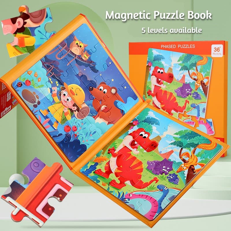 3-in-1 Magnetic Jigsaw Puzzle Book