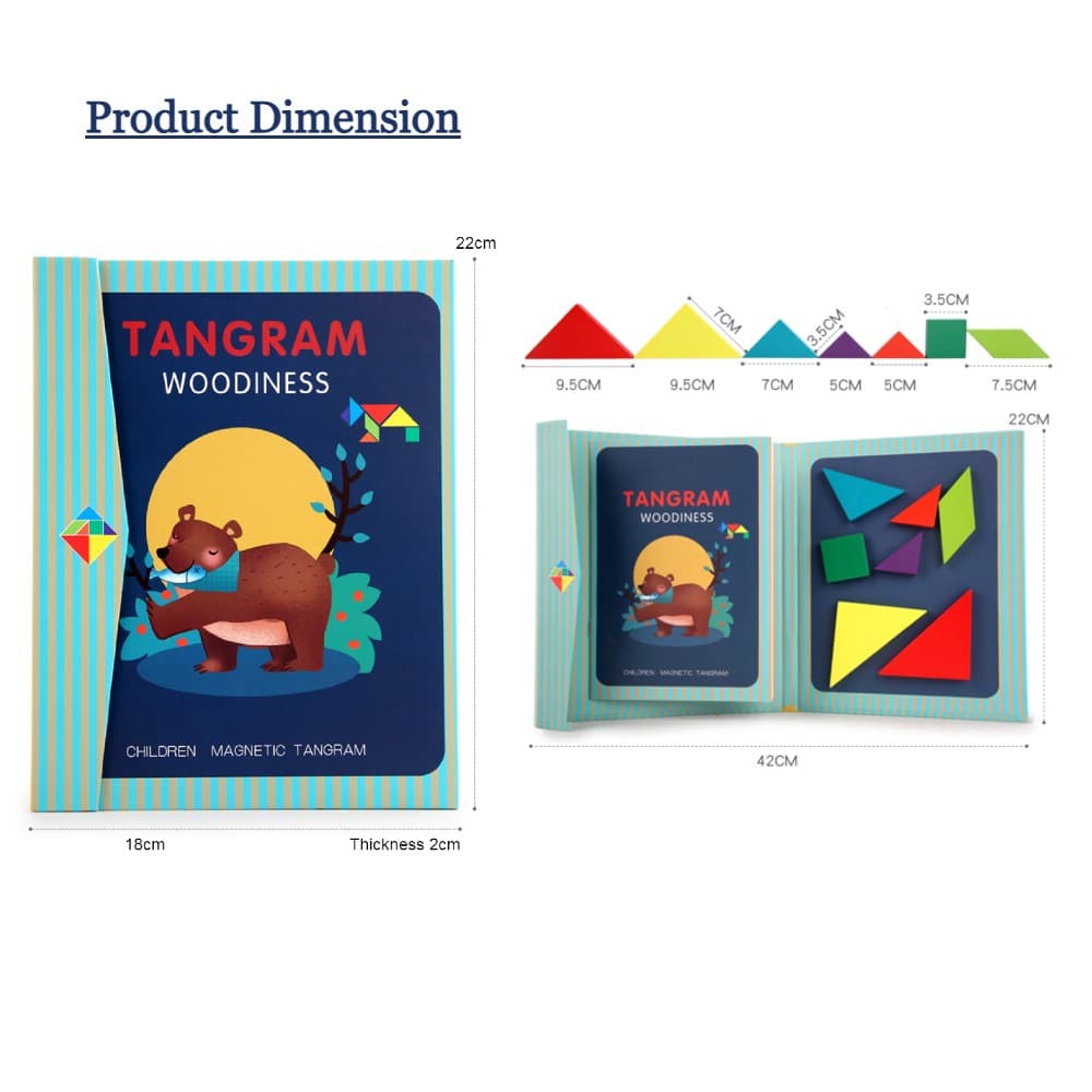 3D Tangram Magnetic Puzzles Book view 5
