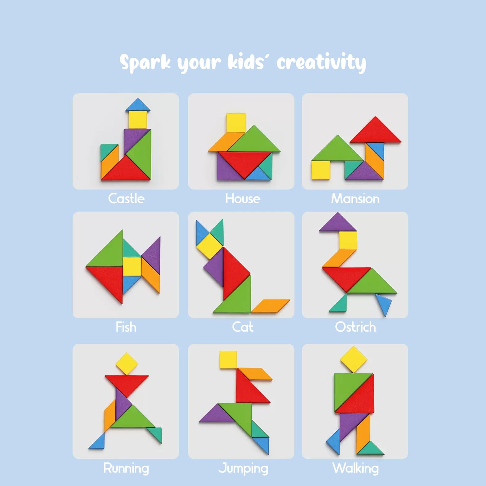 3D Tangram Magnetic Puzzles Book view 7