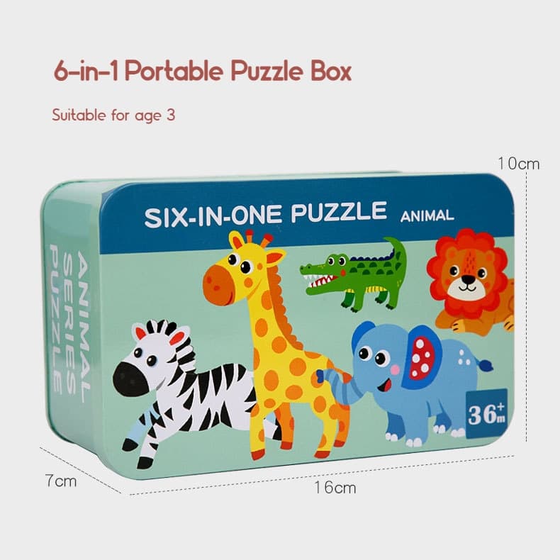 6-in-1 Learning Jigsaw Puzzle Box view 4