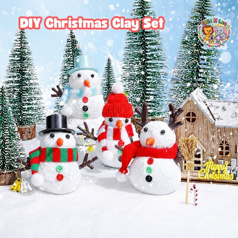 DIY Christmas Snowman Clay Kit