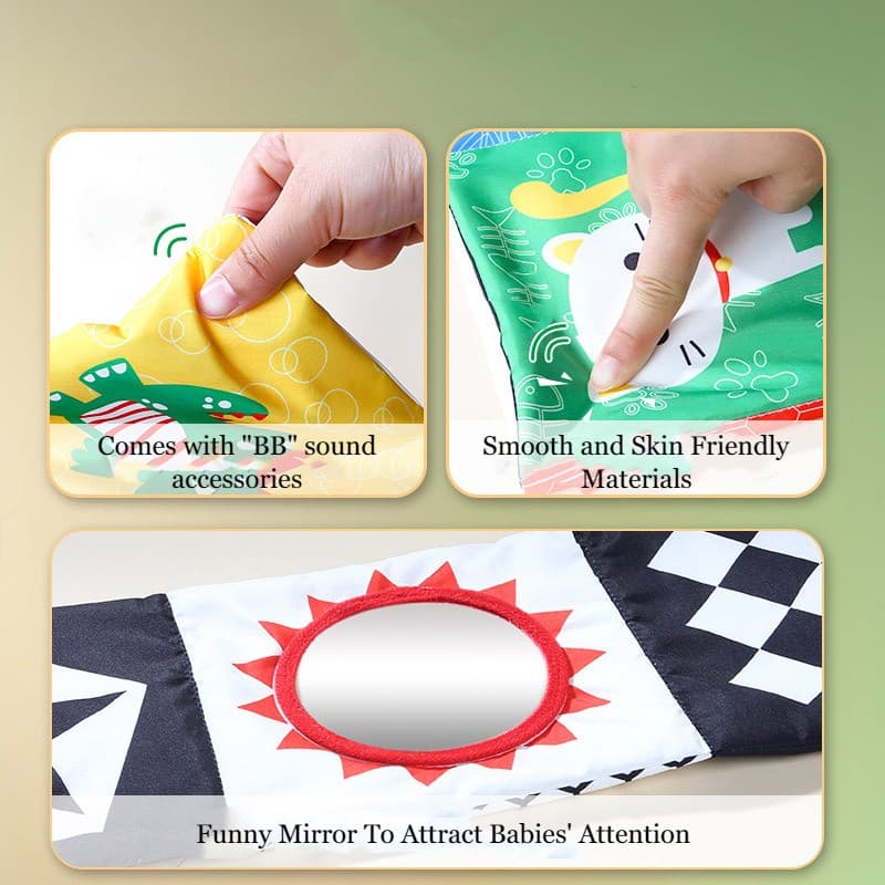 Newborn Cloth Flash Card Visual Stimulation view 2