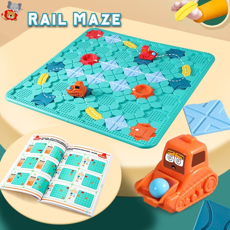 Railway Track Builder Maze Puzzle