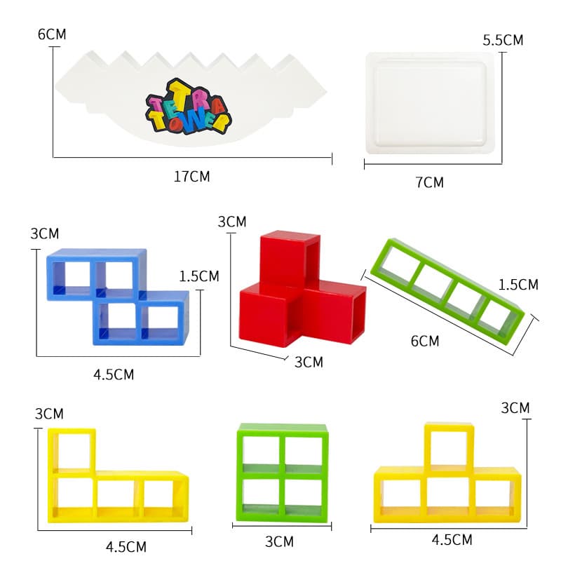 Tetra Tower Balance Stacking Blocks view 4